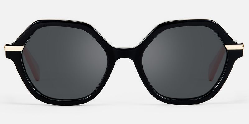 Lux - Geometric Black Sunglasses