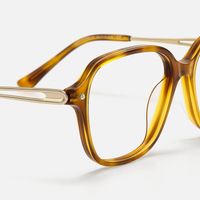 Odyssey - Square Tortoise Eyeglasses | Vooglam Design Details