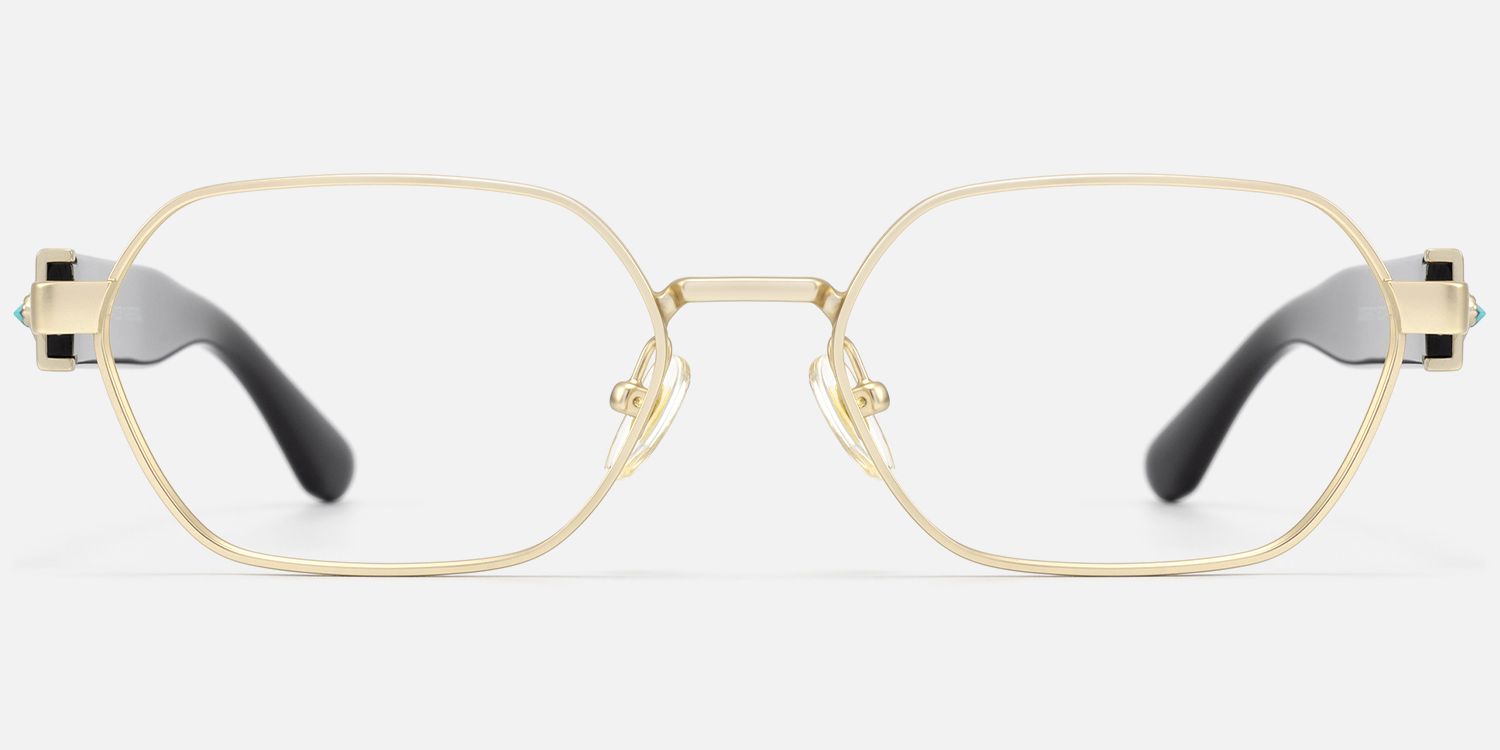 Orion - Geometric Gold Eyeglasses product detail 2