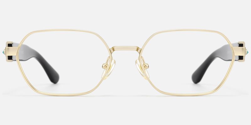Orion - Geometric Gold Eyeglasses