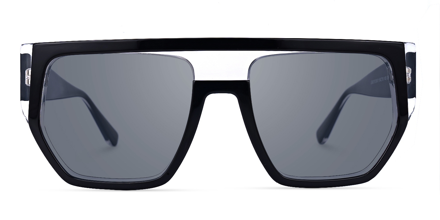 Inerney - Aviator Black Sunglasses - 1