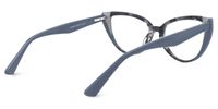 Demarion - Cat Eye Grey Eyeglasses | Vooglam Side View