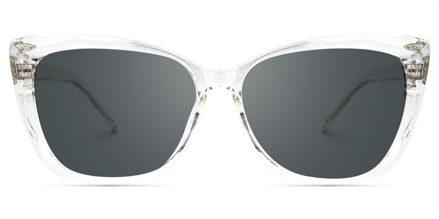 Raquel - Square Crystal Sunglasses | Vooglam Angle View