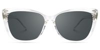 Raquel - Square Crystal Sunglasses | Vooglam Angle View