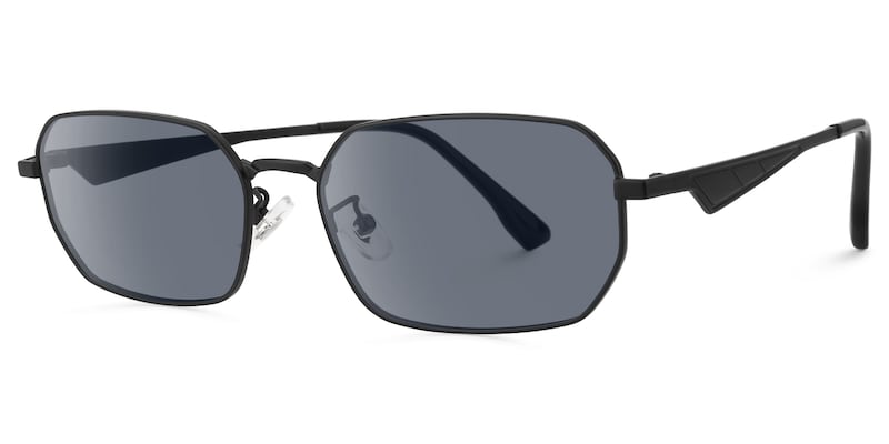 Aether - Geometric Black Sunglasses