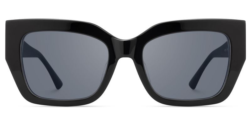 Sable - Square Black Sunglasses | Vooglam