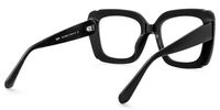 Romey - Square Black Eyeglasses | Vooglam Side View