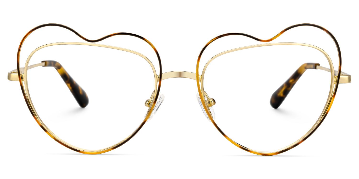 Fidelio - Geometric Tortoise Eyeglasses | Vooglam Angle View