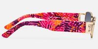 Gagenia - Rectangle Gold Sunglasses | Vooglam Side View