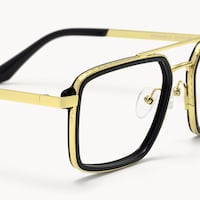Navigator - Aviator Black Eyeglasses - 5