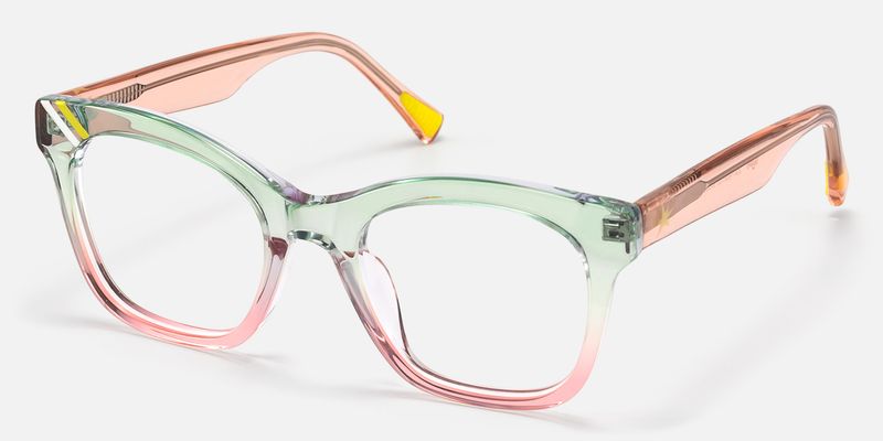 Vera - Square Two-tone Eyeglasses