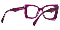 Cheyenne - Rectangle Purple Eyeglasses | Vooglam Side View