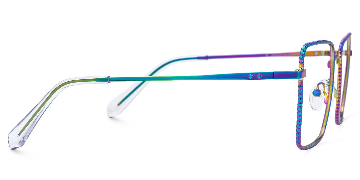 Gadiel - Square Multicolor Eyeglasses | Vooglam 4