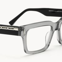 Razor - Rectangle Silver Eyeglasses - 4