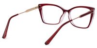 Idonea - Butterfly Red Eyeglasses | Vooglam Side View