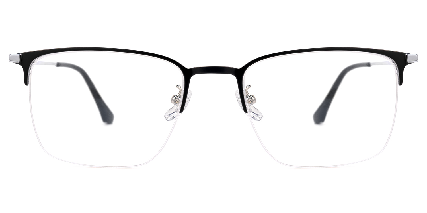 

Eirwen - Rectangle Black/Silver Eyeglasses