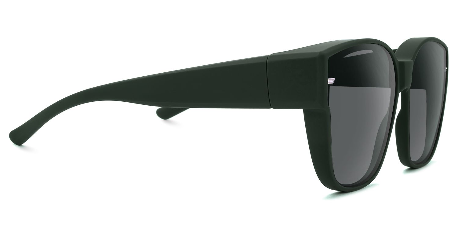 Kagami - Square Green Fit Over Sunglasses | Vooglam 4