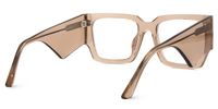 Fantasia - Rectangle Brown Eyeglasses | Vooglam Side View