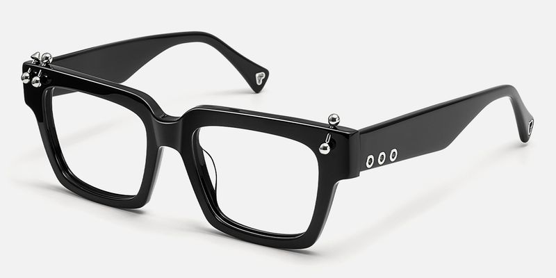 PIERCE - Square Black Eyeglasses