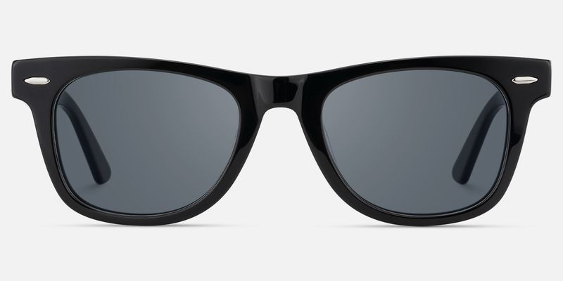 Urban - Rectangle Black Sunglasses by Vooglam