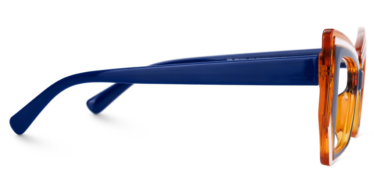 Fahari - Butterfly Blue/Orange Eyeglasses | Vooglam 4