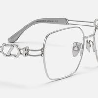 The Architect - Rectangle Silver Eyeglasses | Vooglam Design Details