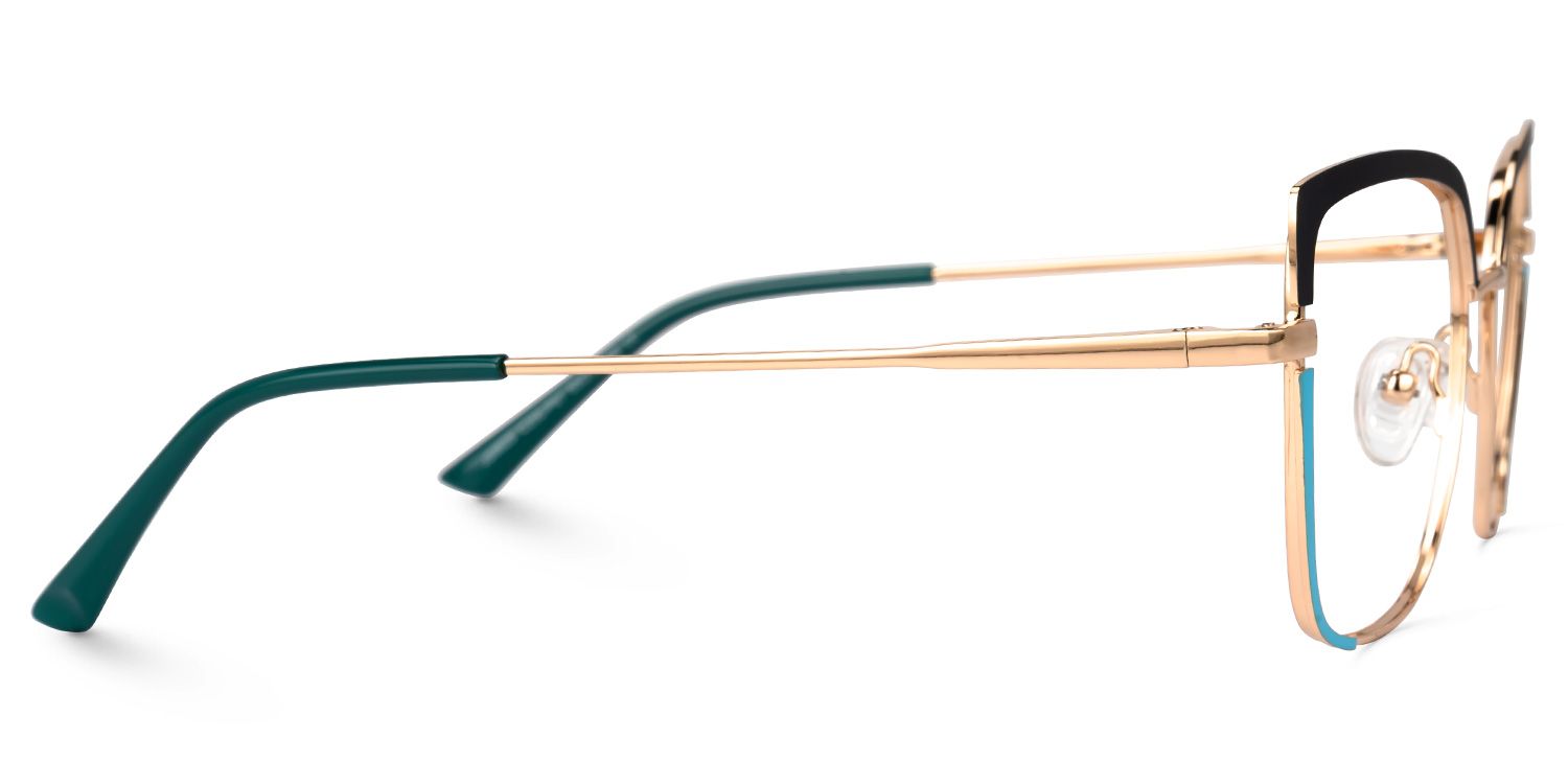 Deandre - Square Blue Eyeglasses | Vooglam 4