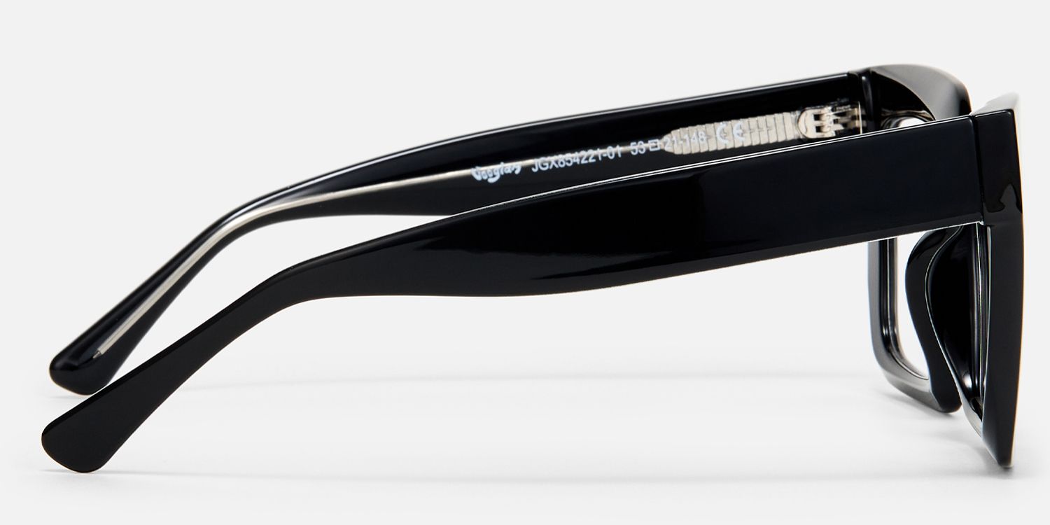 Pacheco - Black Chunky Oversized Square Glasses product detail 3
