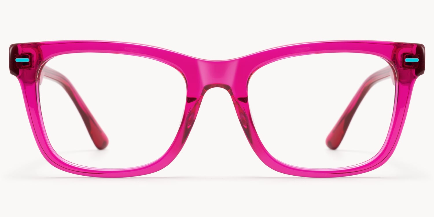 Ether - Square Purple Eyeglasses - 1
