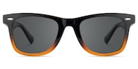 Nadia - Rectangle Two-tone Sunglasses - 1