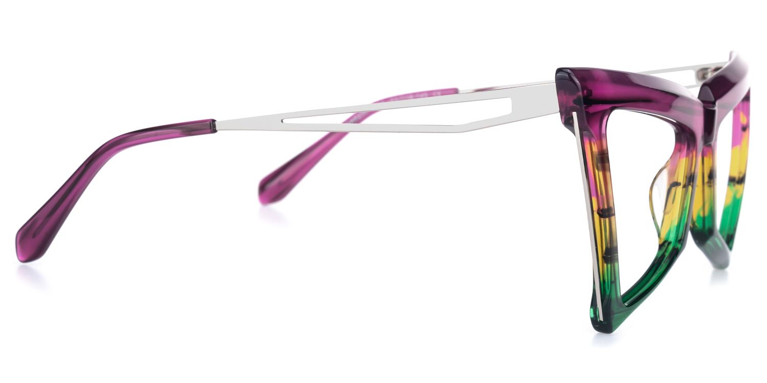 Elihu - Butterfly Multicolor Eyeglasses | Vooglam 4