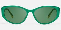 Macsen - Cat Eye Green Prescription Sunglasses | Vooglam Angle View