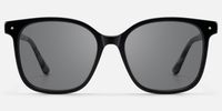 Radical - Cool Vintage Square Black Sunglasses | Vooglam Angle View
