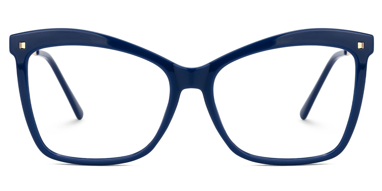 Blue Glam Libby Butterfly Reading Glasses | Vooglam Angle View