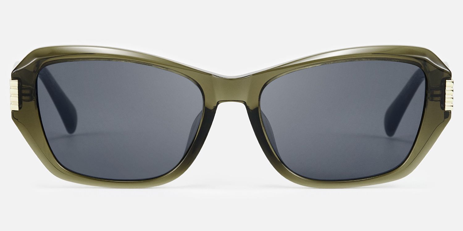 Flicker - Geometric Green Sunglasses product detail 2