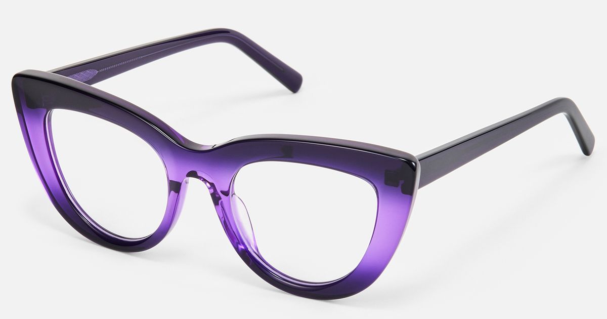 Pastora - Classic Retro Purple Cat Eye Glasses | Vooglam