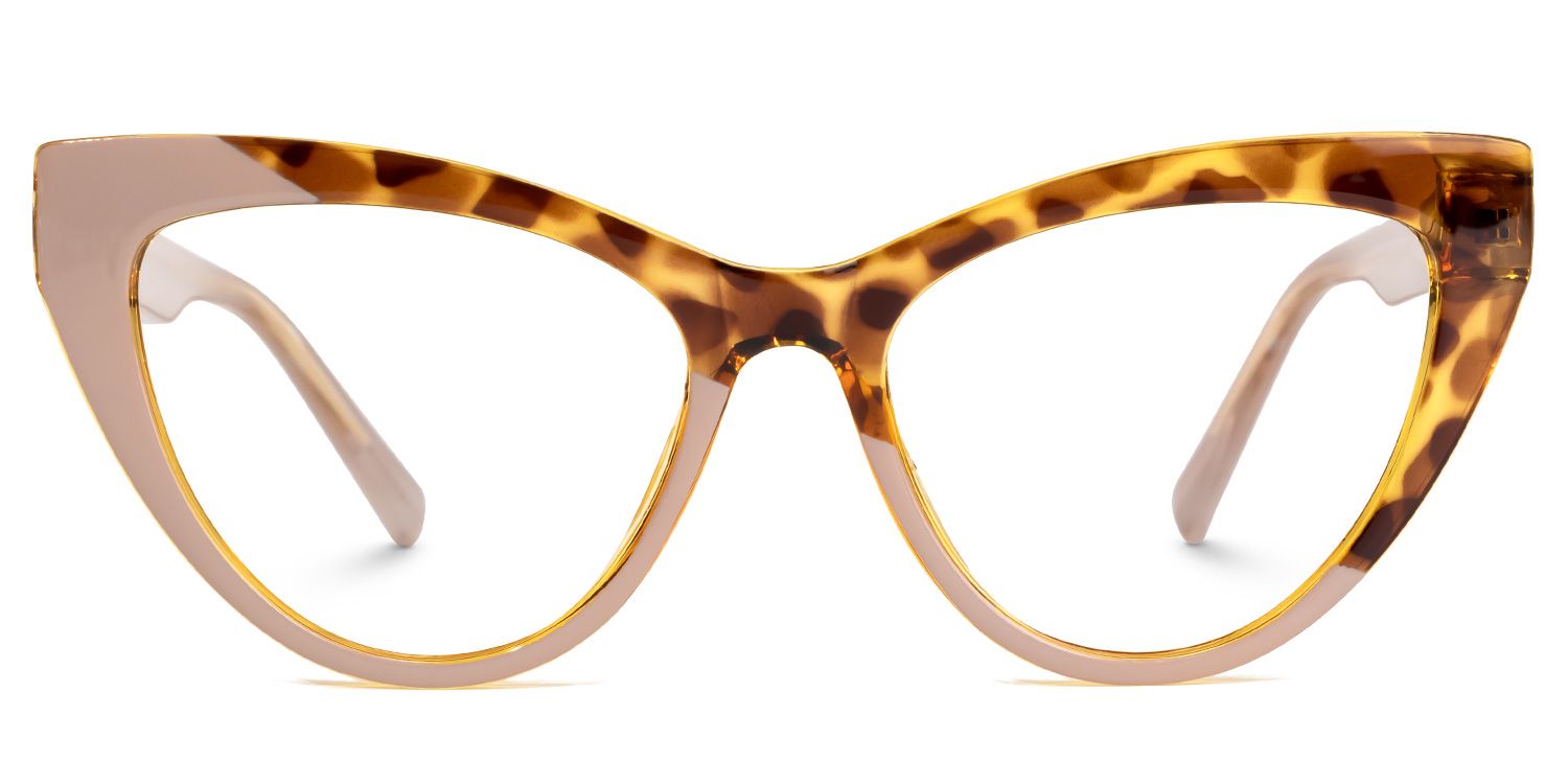 Calah - Cat Eye Yellow/Tortoise Eyeglasses product detail 2