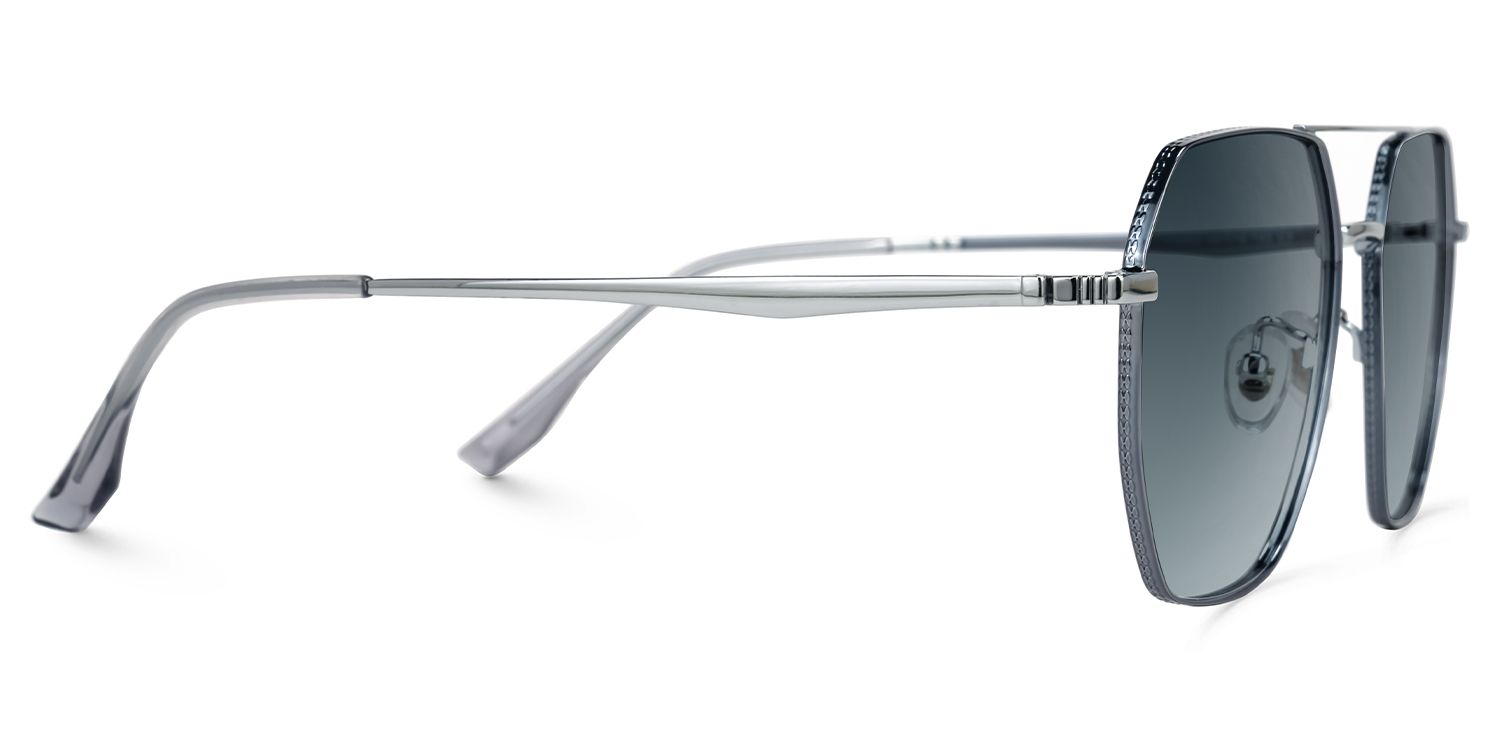 Eiji - Aviator Blue Sunglasses | Vooglam 4