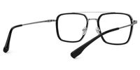 Delaiah - Aviator Black Eyeglasses | Vooglam Side View