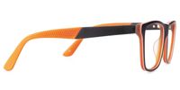 Elettra - Rectangle Orange Eyeglasses | Vooglam