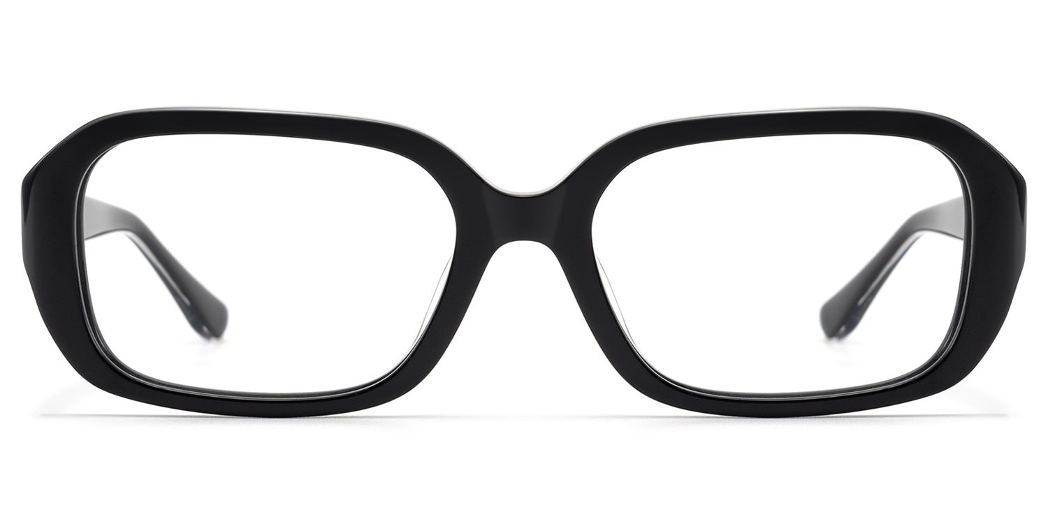Frame Size of Mies - Exposed Hardware Acetate Black Frames | Vooglam