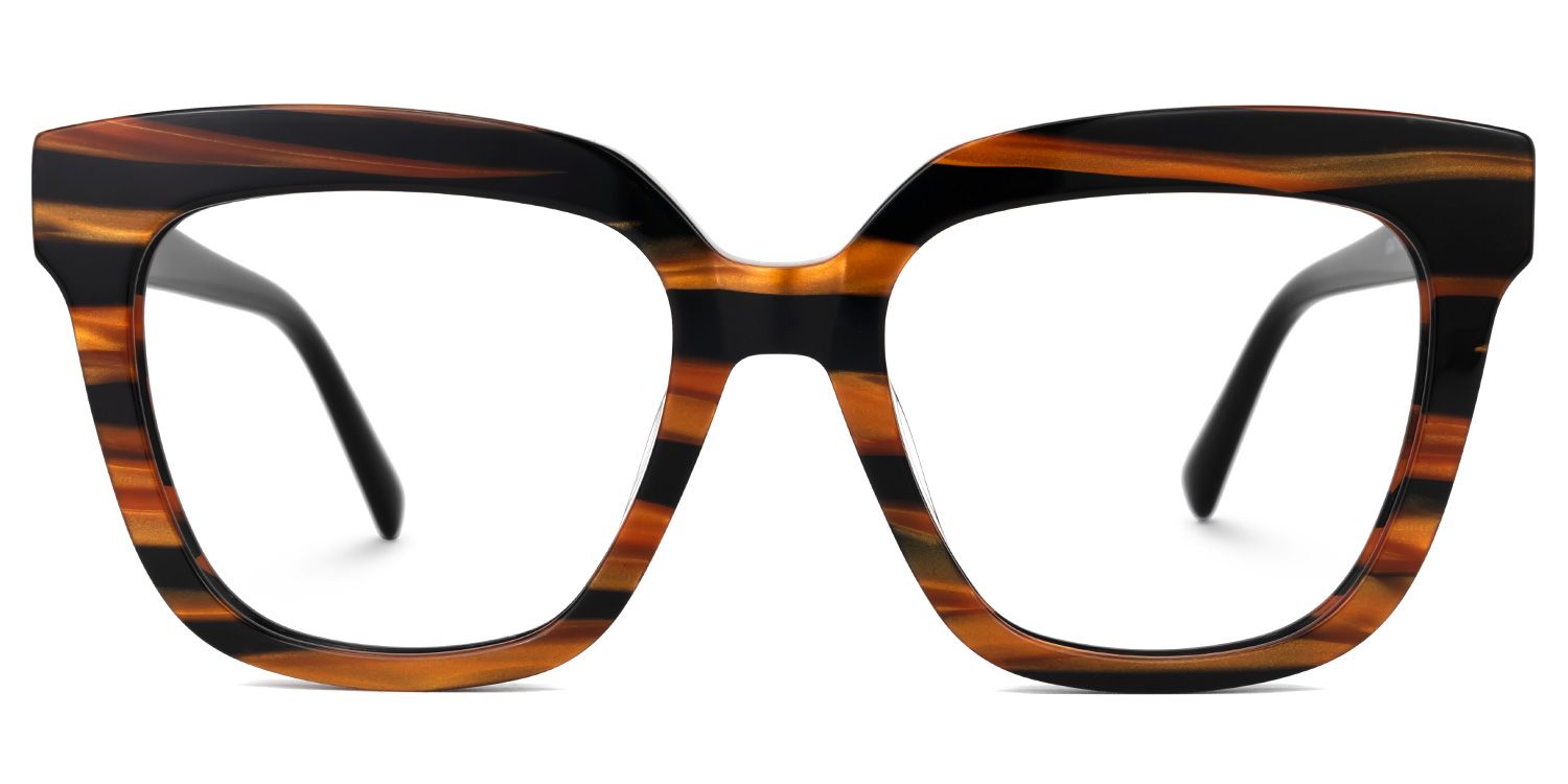 Daruka - Square Tortoise Eyeglasses | Vooglam Angle View
