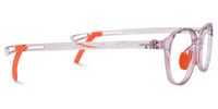 Hadley - Oval Purple Kids Eyeglasses | Vooglam 