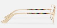 Joni - Aviator Gold Eyeglasses | Vooglam Side View