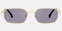 Aether - Geometric Gold Sunglasses | Vooglam Angle View