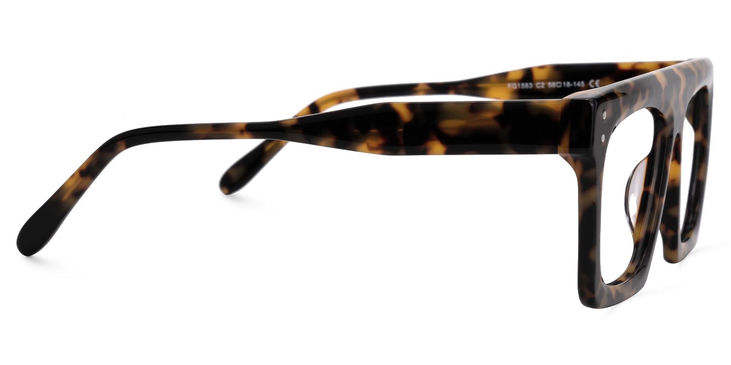 Fausta - Aviator Tortoise Eyeglasses | Vooglam 4