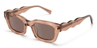 Wave - Cat Eye Brown Sunglasses - 2