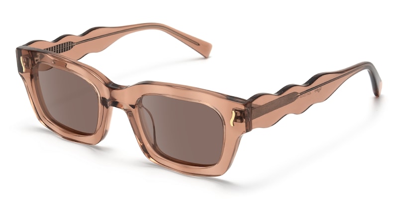 Wave - Cat Eye Brown Sunglasses