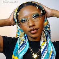 Cypher - Rectangle Gold Eyeglasses - 7
