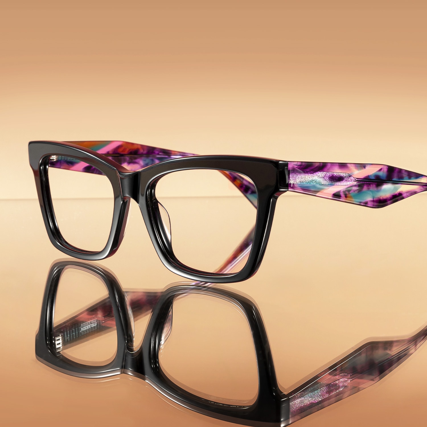 Vibranium - Rectangle Black Eyeglasses - 1